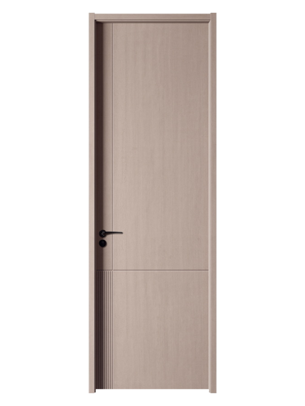 LH-7775 Panneau HDF Brun épissage de porte de grain en bois Peau