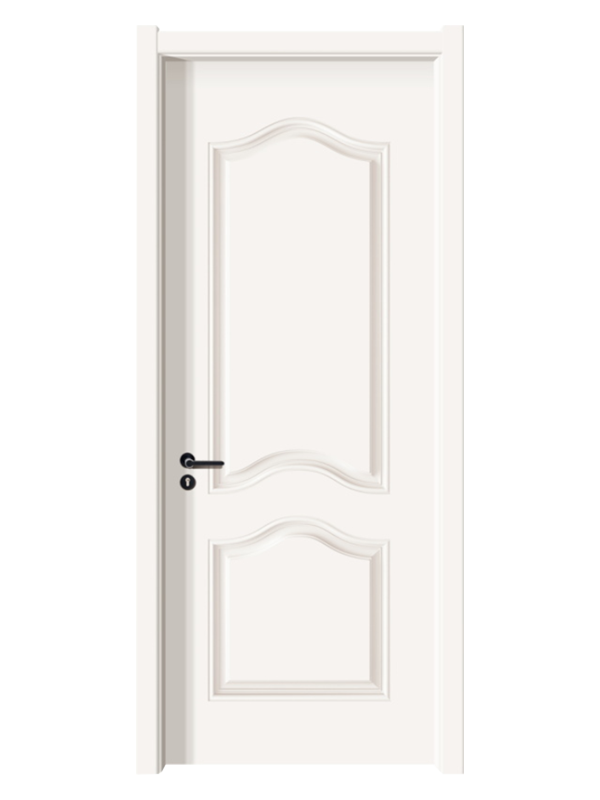 LH-7811 HDF Panneau blanc chaud Panneau en bois Peau de porte de grain en bois