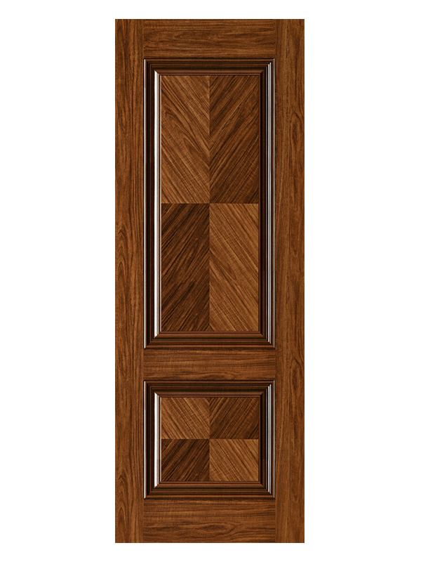LH-7822 Peau de porte à grain en bois classique pour l'intérieur