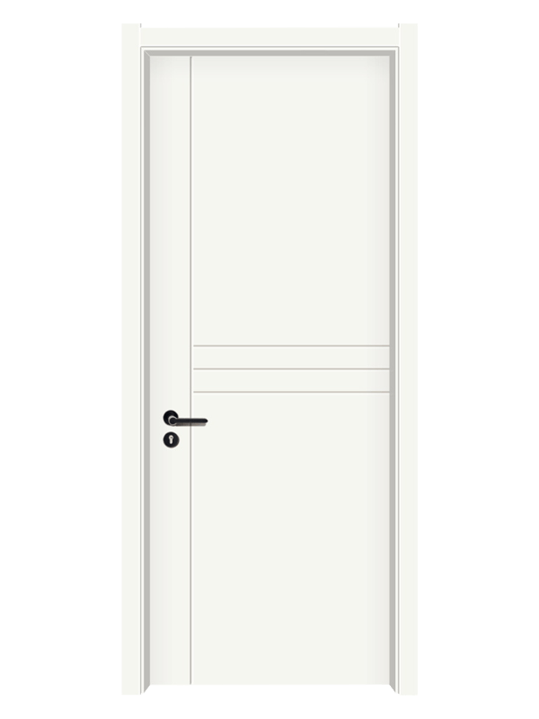 LH-9027 Mélamine classique Panneau en bois de porte blanche chaude