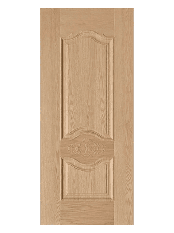 Lihe W1-011 Décoration de la porte de la porte de placage en chêne simple