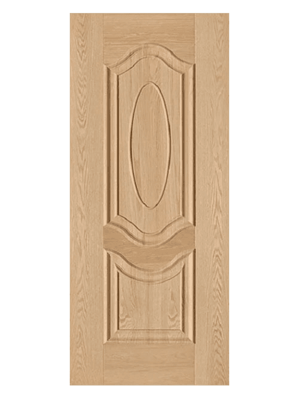 Lihe w2-001 2 panneau rouges chêne intérieur de la porte de placage