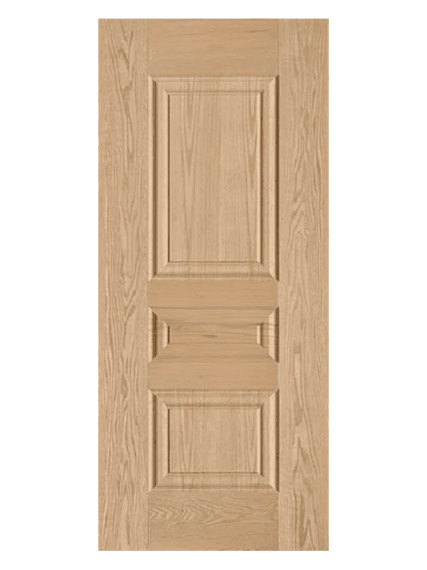 Lihe w2-007 skin de porte de placage en chêne simple 3 décoration de maison de panneau