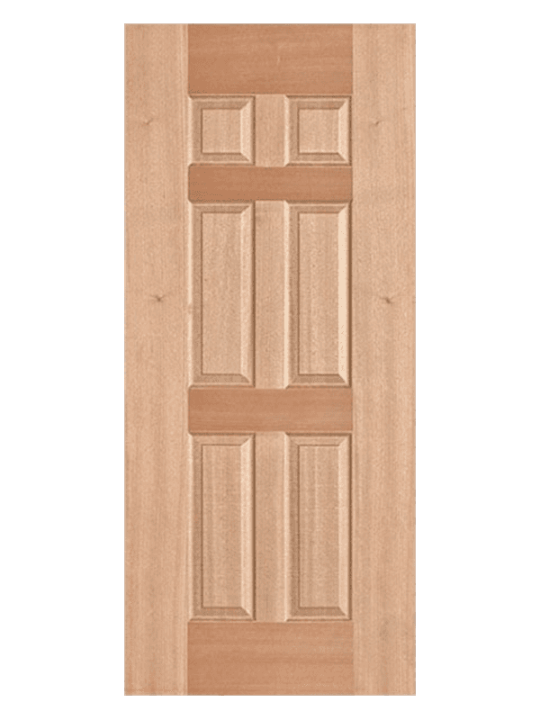 Lihe js-006 6 panneau classique de la porte de placage à intérieur moulé classique